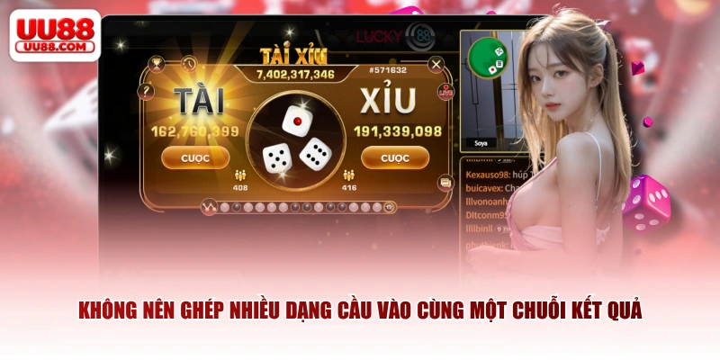 Không nên ghép nhiều dạng cầu vào cùng một chuỗi kết quả